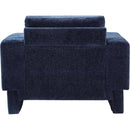 Manufacturer Color_Navy -- Madeline Navy Chenille Fabric Upholstered Chair IMAGE 3