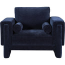  Manufacturer Color_Navy -- Madeline Navy Chenille Fabric Upholstered Chair IMAGE 4