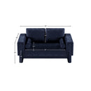 Meridian Madeline Navy Chenille Fabric Loveseat IMAGE 15