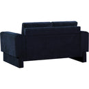  Manufacturer Color_Navy -- Madeline 65" Navy Chenille Fabric Upholstered Loveseat IMAGE 7