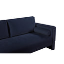  Manufacturer Color_Navy -- Madeline 65" Navy Chenille Fabric Upholstered Loveseat IMAGE 9