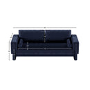  Manufacturer Color_Navy -- Madeline 89" Navy Chenille Fabric Upholstered Sofa IMAGE 15