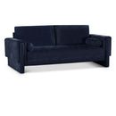  Manufacturer Color_Navy -- Madeline 89" Navy Chenille Fabric Upholstered Sofa IMAGE 1