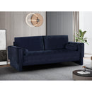  Manufacturer Color_Navy -- Madeline 89" Navy Chenille Fabric Upholstered Sofa IMAGE 2