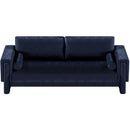  Manufacturer Color_Navy -- Madeline 89" Navy Chenille Fabric Upholstered Sofa IMAGE 5