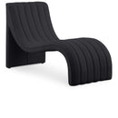  Manufacturer Color_Black -- Orian Black Teddy Fabric Upholstered Chaise Lounge IMAGE 1