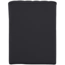  Manufacturer Color_Black -- Orian Black Teddy Fabric Upholstered Chaise Lounge IMAGE 3