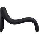  Manufacturer Color_Black -- Orian Black Teddy Fabric Upholstered Chaise Lounge IMAGE 4