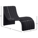  Manufacturer Color_Black -- Orian Black Teddy Fabric Upholstered Chaise Lounge IMAGE 8