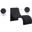  Manufacturer Color_Black -- Orian Black Teddy Fabric Upholstered Chaise Lounge IMAGE 9