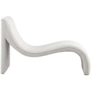  Manufacturer Color_Cream -- Orian Cream Teddy Fabric Upholstered Chaise Lounge IMAGE 4