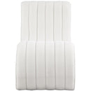 Meridian Orian Cream Teddy Fabric Chaise IMAGE 5