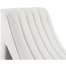  Manufacturer Color_Cream -- Orian Cream Teddy Fabric Upholstered Chaise Lounge IMAGE 7