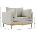  Manufacturer Color_Beige -- Meridian Langham Stationary Fabric Chair IMAGE 15