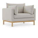  Manufacturer Color_Beige -- Meridian Langham Stationary Fabric Chair IMAGE 1