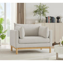  Manufacturer Color_Beige -- Meridian Langham Stationary Fabric Chair IMAGE 2