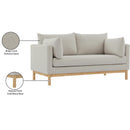  Manufacturer Color_Beige -- Meridian Langham Stationary Fabric Loveseat IMAGE 17