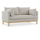  Manufacturer Color_Beige -- Meridian Langham Stationary Fabric Loveseat IMAGE 1