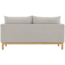  Manufacturer Color_Beige -- Meridian Langham Stationary Fabric Loveseat IMAGE 3