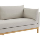  Manufacturer Color_Beige -- Meridian Langham Stationary Fabric Loveseat IMAGE 9