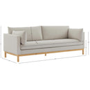  Manufacturer Color_Beige -- Meridian Langham Stationary Fabric Sofa IMAGE 16