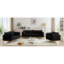  Manufacturer Color_Black -- Langham Black Linen Textured Fabric Upholstered Chair IMAGE 14