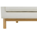  Manufacturer Color_Cream -- Langham Cream Linen Textured Fabric Upholstered Chair IMAGE 10