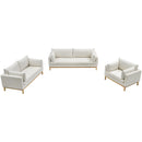  Manufacturer Color_Cream -- Langham Cream Linen Textured Fabric Upholstered Chair IMAGE 13
