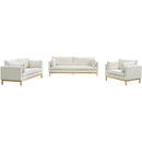  Manufacturer Color_Cream -- Langham Cream Linen Textured Fabric Upholstered Chair IMAGE 14