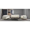  Manufacturer Color_Cream -- Langham Cream Linen Textured Fabric Upholstered Chair IMAGE 15