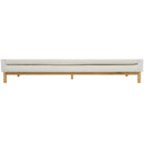  Manufacturer Color_Cream -- Langham 89.5" Cream Linen Textured Fabric Upholstered Sofa IMAGE 10