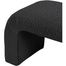  Color_Black -- Meridian Niagara Boucle Fabric Upholstered Bench IMAGE 5