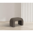  Color_Brown -- Niagara Brown Boucle Fabric Upholstered Bench IMAGE 2