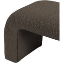  Color_Brown -- Niagara Brown Boucle Fabric Upholstered Bench IMAGE 5