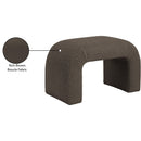  Color_Brown -- Niagara Brown Boucle Fabric Upholstered Bench IMAGE 7