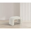  Color_Cream -- Niagara Cream Boucle Fabric Upholstered Bench IMAGE 2