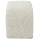 Meridian Niagara Cream Boucle Fabric Bench IMAGE 4