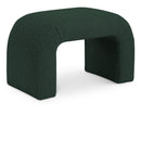  Color_Green -- Niagara Green Boucle Fabric Upholstered Bench IMAGE 1