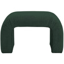  Color_Green -- Niagara Green Boucle Fabric Upholstered Bench IMAGE 3