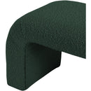  Color_Green -- Niagara Green Boucle Fabric Upholstered Bench IMAGE 5