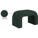  Color_Green -- Niagara Green Boucle Fabric Upholstered Bench IMAGE 7