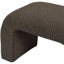  Color_Brown -- Niagara Brown Boucle Fabric Upholstered Bench IMAGE 6