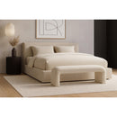  Color_Cream -- Niagara Cream Boucle Fabric Upholstered Bench IMAGE 2