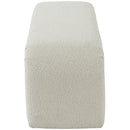  Color_Cream -- Niagara Cream Boucle Fabric Upholstered Bench IMAGE 4
