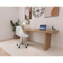  Meridian Clarion Chrome Lucite Seat And Metal Base Office Chair IMAGE 2