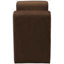  Color_Brown -- Sloan Brown Velvet Upholstered Bench IMAGE 4