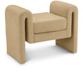  Color_Camel -- Sloan Camel Velvet Upholstered Bench IMAGE 1