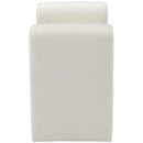 Meridian Sloan Cream Velvet Bench IMAGE 4