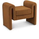  Color_Saddle -- Sloan Saddle Velvet Upholstered Bench IMAGE 1