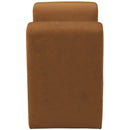 Color_Saddle -- Sloan Saddle Velvet Upholstered Bench IMAGE 4